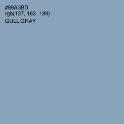#89A3BD - Gull Gray Color Image
